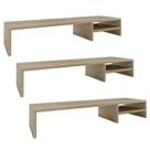 Kit 03 Suportes Para Monitor Stand Home Office Lap 90 cm L03 Amadeirado - Lyam