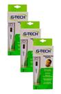 Kit 03 Termômetros Digital Axilar e Oral Profissional e Doméstico Temperatura Corporal