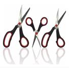 Kit 03 Tesouras Profissional Aço Inox Corte Costura Multiuso
