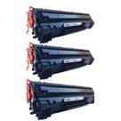 Kit 03 Toner Cf283a 283a M127fn M125a M127 M225 M127 Compatível