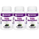 Kit 03 trans resveratrol 600mg 60 caps nutrivitalle Kit 03 trans resveratrol 600mg 60 caps nutrivitalle