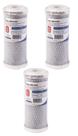 KIT 03 UN Refil BBI E200 7" Encaixe Carbon Block Compativel Fortlev Hidrofiltros Acquabios Equation