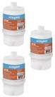 KIT 03 UN Refil Blindado AB100 Acquabios Aplicavel Filtros ACQUA POU 5 Rosca de 1/2 Carvão Ativado