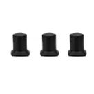 Kit 03 und Acabamento De Registro Preto Encaixe Padrão Deca Docol 1.2 e 3.4