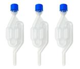 Kit 03 Válvulas Airlock Tipo S Air Lock Para Fermentação Cerveja Kombucha Hidromel Vinho Conserva
