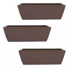 Kit 03 Vasos Polietileno Jardineira Decorativas p/Plantas e Jardins