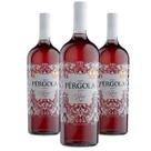 Kit 03 Vinho de Mesa Pérgola Rosé Suave 1L