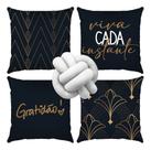 Kit 04 Almofada Cheias Decorativas Mais Almofada Nó Luxo Kit 04 Almofada Cheias Decorativas Mais Almofada Nó Luxo