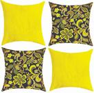 Kit 04 Almofadas Cheias 45x45 Decoração Modernas Amarela Kit 04 Almofadas Cheias 45x45 Decoração Modernas Amarela
