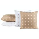 Kit 04 Almofadas Cheias Petit Poa 45cm x 45cm - Caqui Kit 04 Almofadas Cheias Petit Poa 45cm x 45cm - Caqui