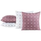 Kit 04 Almofadas Cheias Petit Poa 45cm x 45cm - Rose