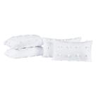 Kit 04 Almofadas Cheias Poppy 60cm x 30cm - Branco