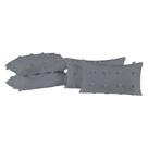 Kit 04 Almofadas Cheias Poppy 60cm x 30cm - Cinza