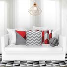 Kit 04 Almofadas Decorativas Requinte com Almofada de Nó Cinza Casa Dona