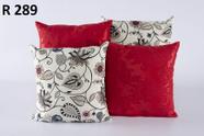 Kit 04 Almofadas Jacquard Decorativas Cheias Sofá Sala Ou Quarto