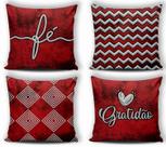 Kit 04 Almofadas Personalizadas Cheias Estampa Digital Kit 04 Almofadas Personalizadas Cheias Estampa Digital