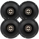 Kit 04 Alto Falantes 6 Pol Bomber Beat Triaxial 80w 4 Ohms