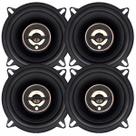 Kit 04 Alto Falantes Bomber Triaxial Beat 5 Pol 80w 4 Ohms