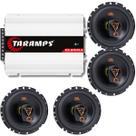 Kit 04 Alto Falantes Triaxiais JBL 6TRMS80 80W e Módulo Amplificador Taramps DS800x4 800W 2 Ohms Kit 04 Alto Falantes Triaxiais JBL 6TRMS80 80W e Módulo Amplificador Taramps DS800x4 800W 2 Ohms