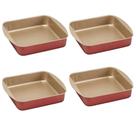 Kit 04 Assadeiras Tabuleiro Quadrada Cereja 01 2.4L