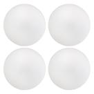 Kit 04 Assentos Redondo Banqueta Cadeira Estofados Poltronas H02 Corano Branco 35 cm - Lyam Decor