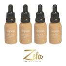 Kit 04 Base Fluída Make Bem Basiquinha 30ml Cor 2.5 - Dapop