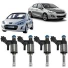 Kit 04 Bico Injetor Bosch 308 408 C4 Lounge 2013 Em Diante