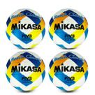 Kit 04 Bola de Vôlei de Praia Mikasa BV543Y Aprovada FIVB Costurada