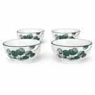 Kit 04 Bowls Tigelas Cumbucas Cerâmica Botânico 300ml incasa