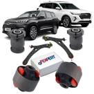 Kit 04 buchas bandeja dianteira tiggo 7 8 2019 2020 2021 2022 2023 e 2024