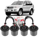 Kit 04 buchas da bandeja superior dianteira land cruise prado 2002 2003 2004 2005 2006 2007 2008 2009