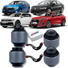 Kit 04 buchas do braço curvo boomerang traseiro jetta tiguan passat audi q3 2019 2020 2021 2022 2023 2024
