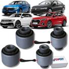 Kit 04 buchas do braço reto traseiro jetta tiguan passat audi q3 2018 a 2024