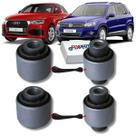 Kit 04 buchas do braço reto traseiro tiguan audi q3 2010 2011 2012 2013 2014 2015 2016 2017 2018