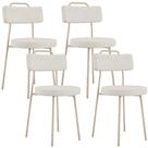 Kit 04 Cadeiras Decorativas Estofada Sala Jantar Barcelona Arena L02 Linho Champagne - Lyam Kit 04 Cadeiras Decorativas Estofada Sala Jantar Barcelona Arena L02 Linho Champagne - Lyam