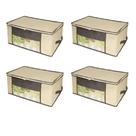Kit 04 Caixa Organizadora em TNT com Visor 45 x 45 x 20cm
