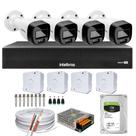 Kit 04 Câmeras Intelbras VHD 1220B Full Color Dvr Intelbras 8 ch 1008-C C/hd 1TB