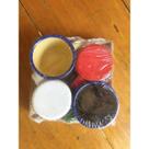 Kit 04 Canecas Coloridas Xícaras Esmaltadas Café Chá