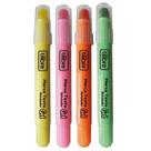 Kit 04 Caneta Marca Texto em Gel Rotulador Cores Neon Tilibra Grifa Texto Bíblia Vade Mecum