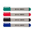 Kit 04 Caneta Pincel Marcador Quadro Branco Recarregável Lousa Flip Chart Colorido Brw