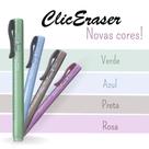 Kit 04 Canetas Borracha Clic Eraser Colorida Retrátil Pentel Material Escolar Papelaria