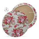 KIT 04 Capa de Sousplat Floral Vermelho - 35 cm - Várias Cores e Estampas - Supla Jogo Americano
