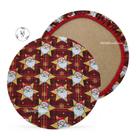 KIT 04 Capa de Sousplat Patch Natal - 35 cm - Várias Cores e Estampas - Supla Jogo Americano