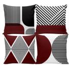 Kit 04 Capas de Almofadas Decorativas Para Sofá Cama Diversas Estampas
