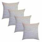 Kit 04 Capas para Almofada em Linhão Cru Castele 45cm x 45cm - Bege Kit 04 Capas para Almofada em Linhão Cru Castele 45cm x 45cm - Bege