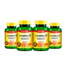 Kit 04 Complexo B Vitaminas100% IDR Maxinutri 60 Capsulas
