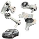 Kit 04 Coxim Calço Motor Cambio New Civic 1.8 16v Automatico