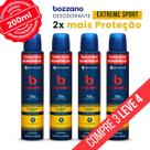 Kit 04 Desodorante Bozzano 72h Extreme Sport Proteção em Dobro - 200ml (grande)