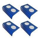 Kit 04 Esteira Laqueada Sofá Azul Bic
