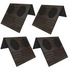 Kit 04 Esteiras Bandeja Com Suporte Para Copos Para Sofá MDF Tabaco G20 - Gran Belo